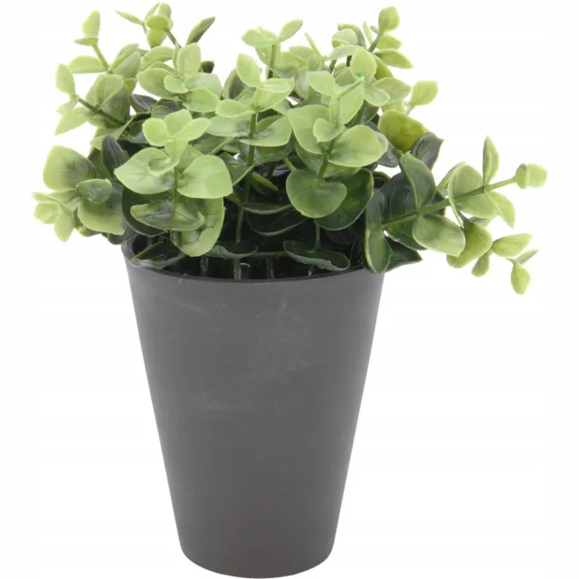 Koopman Kunstplant in Pot - 17 cm - Groen Groen;Wit;Grijs