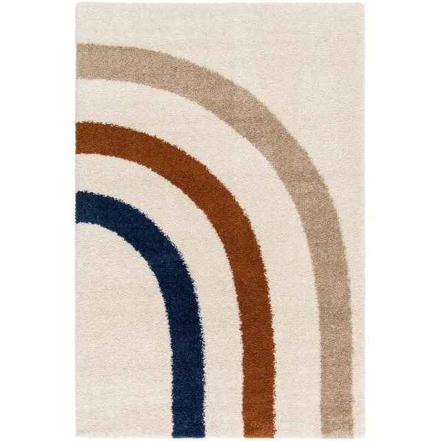 AFK Living Hoogpolig tapijt warm design AEOLUS veelkleurig