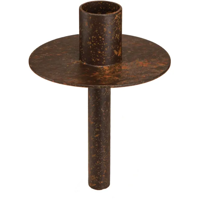 posiwio Kaarshouder voor flessen roestlook Ø8,5cm H12cm 2st bruin