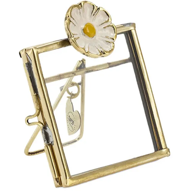Doing Goods Fotolijstje - Posy Daisy Frame Mini - Messing/Glas Goud