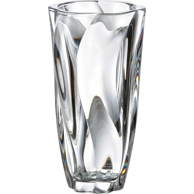 Crystalite Bohemia Crystalite vaas BARLEY TWIST 25.5 cm Transparant