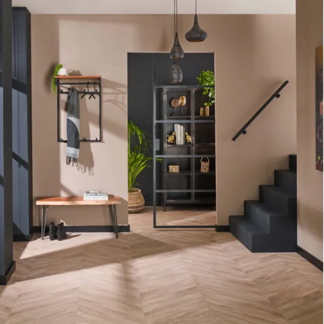 Meubelplaats Kapstok custom hoog 2x4 haken - Massief acacia naturel