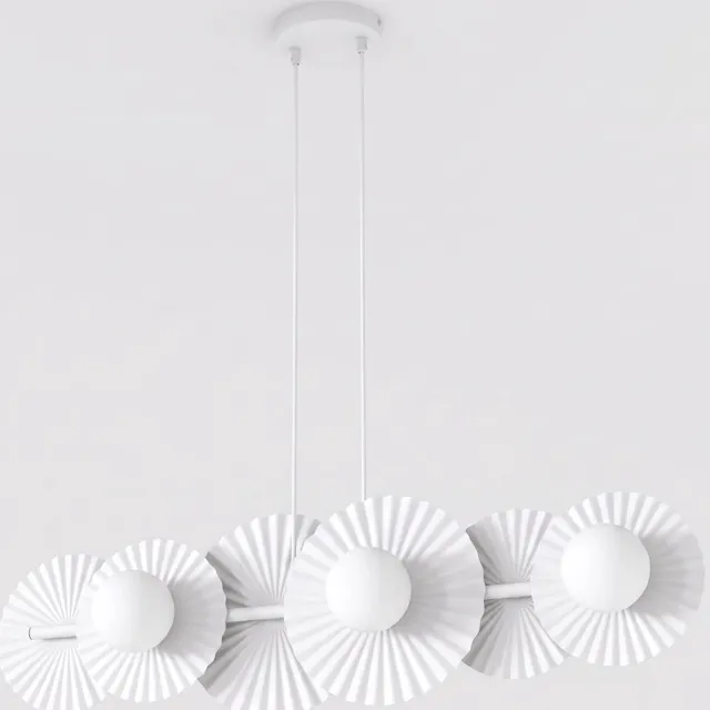 Emibig UMBRA 6 WHITE - Moderne hanglamp voor sfeervolle verlichting Wit