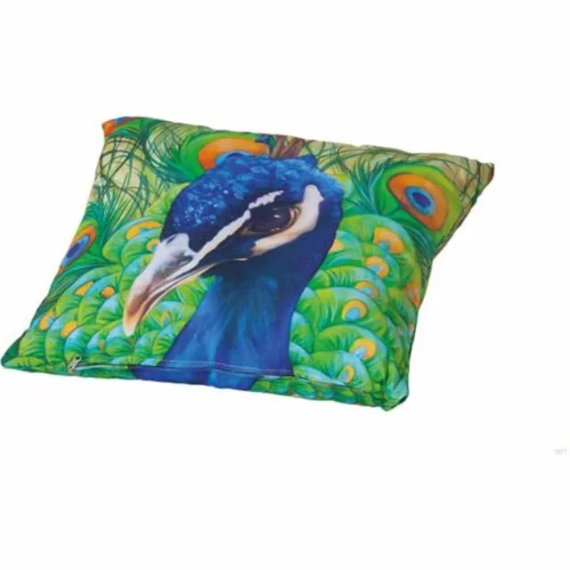 Madison sierkussen 45x45 cm Pauw Meerkleurig