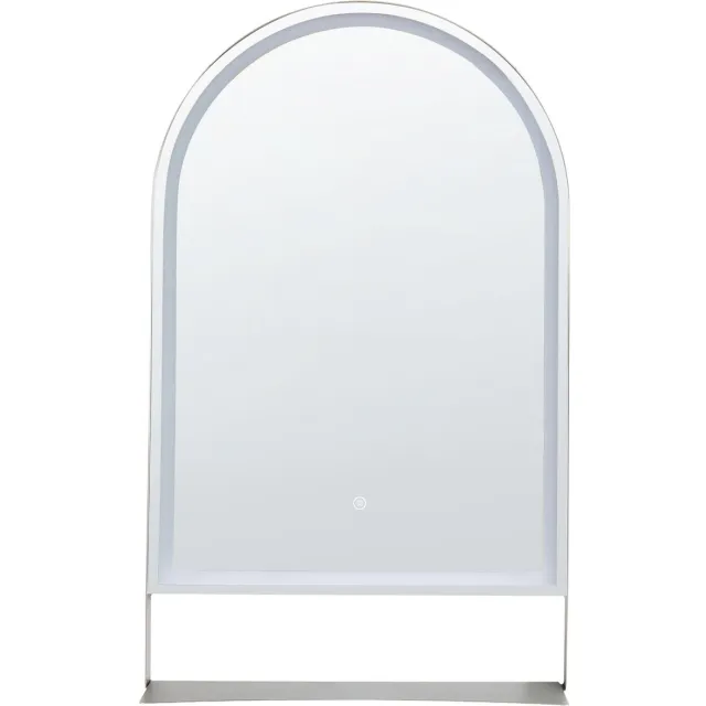 Beliani VALOUZE - LED-badkamerspiegel - Zilver - Glas