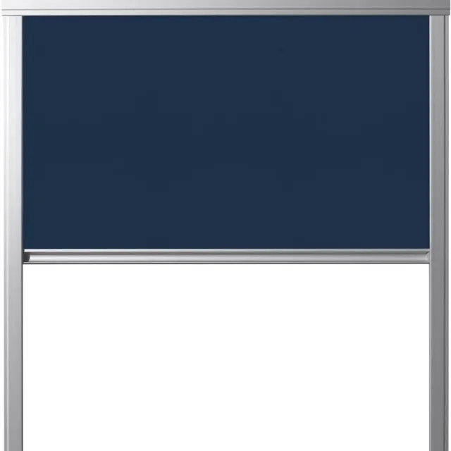 Contrio Verduisterend Rolgordijn passend op VELUX DAKRAAM 78X98 - M04- *Blauw*