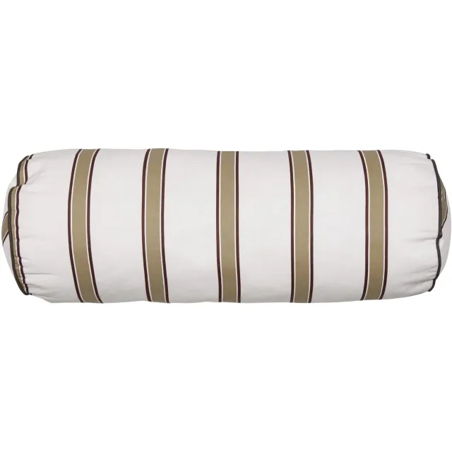 vtwonen Fun Stripe Round Cushion Sierkussen - 22 x 60 cm cm - Zand