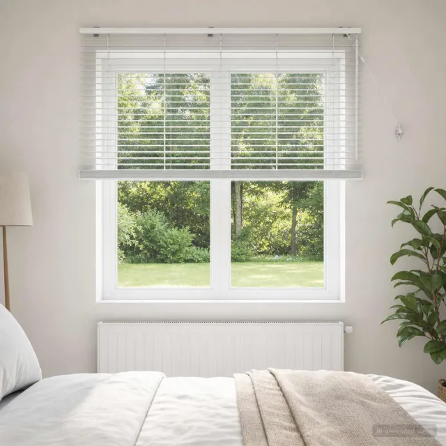 vidaXL Venetiaanse jaloezie Wit 155 x 160 cm 35 mm