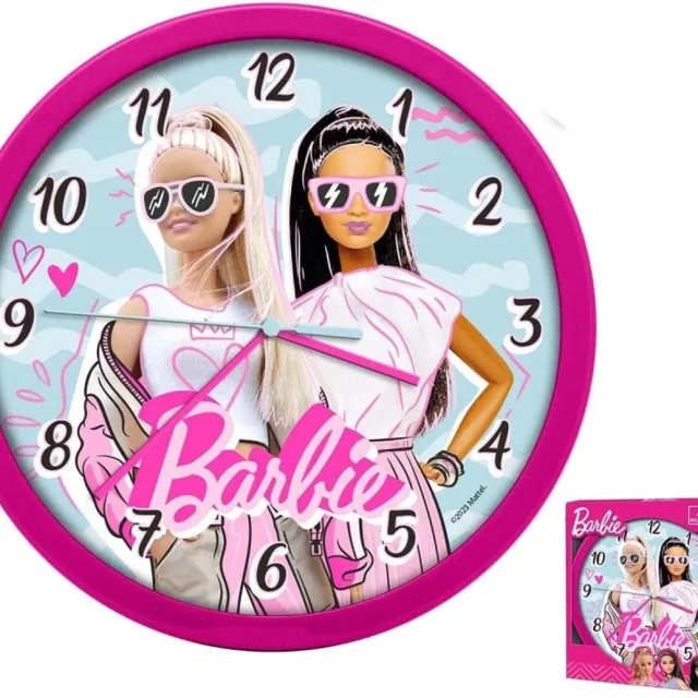 Euroswan Barbie Wandklok Multi Colour
