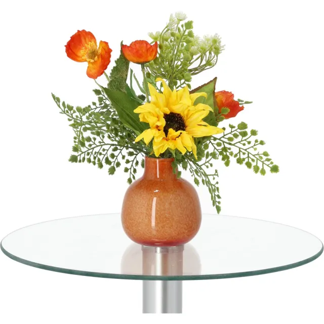 maxifleur Kunstplanten Handgebonden Kunstboeket Sunny Barcelona - Oranje/Geel 34cm Meerkleurig