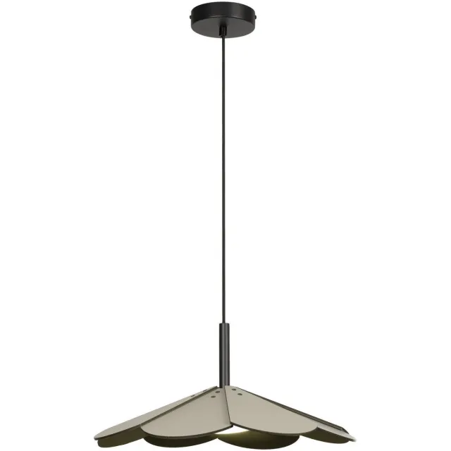 Lucide houten dimbare LED hanglamp Ø47 cm - groen
