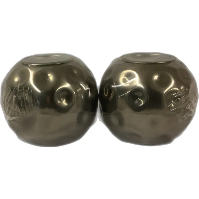 sam & sara waxinelichtjeshouder zwart H8 D10 set van 2 stuks