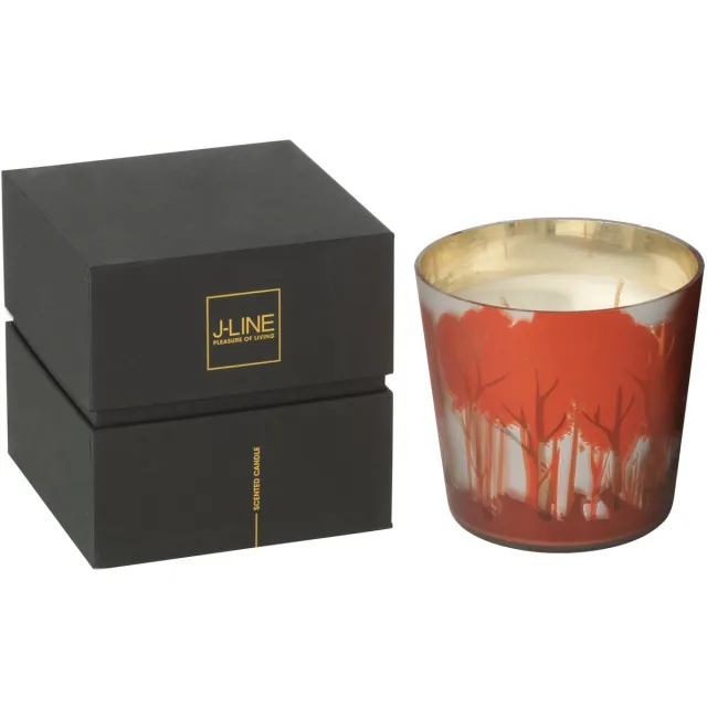 J-Line geurkaars Noa Bos - rood/goud - small - 50U