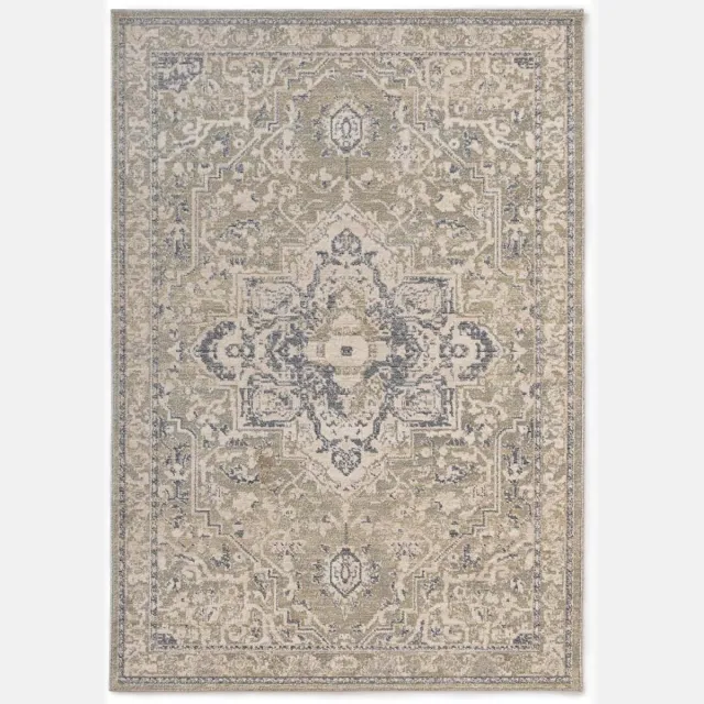 Tapeso Vintage vloerkleed - Classic Marjorie groen 120x170