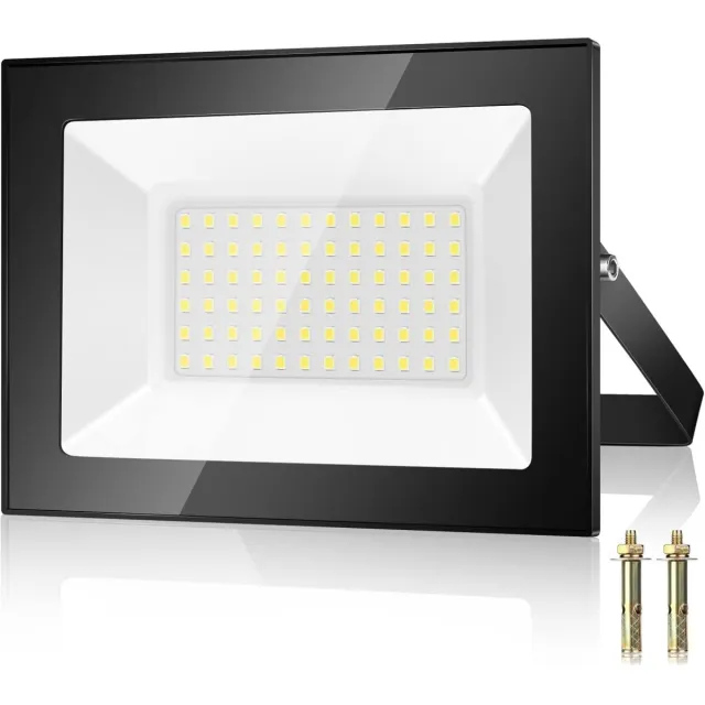 Excitat LED-lamp - 50W - Buitenspot - Waterdicht - Geschikt voor patio, garage, tuin, terras, fabriek wit