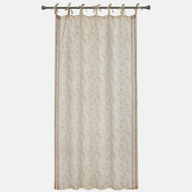 Loberon Gordijn Floréane bruin/beige