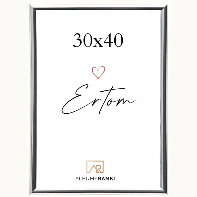 Ertom Zilveren Fotolijst 30x40cm - Stijlvol en Universeel