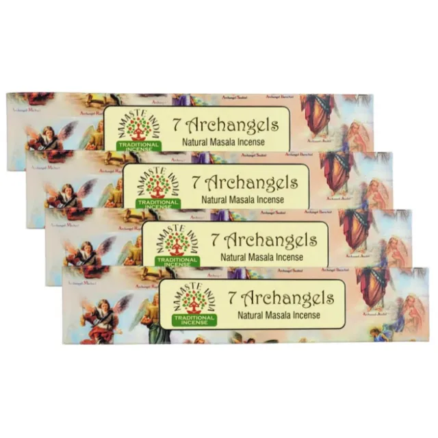 Namasté Aartsengelen wierook - Namaste 7 Archangels - Dagelijks Gebed Wierook - 4 Pakjes