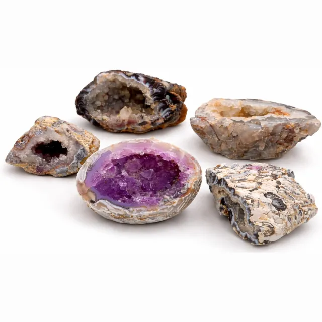 S4H Agaat Geode 500 Gram – Natuurlijke Geode met Kristallen | Bescherming & Rust Agaat Geodes