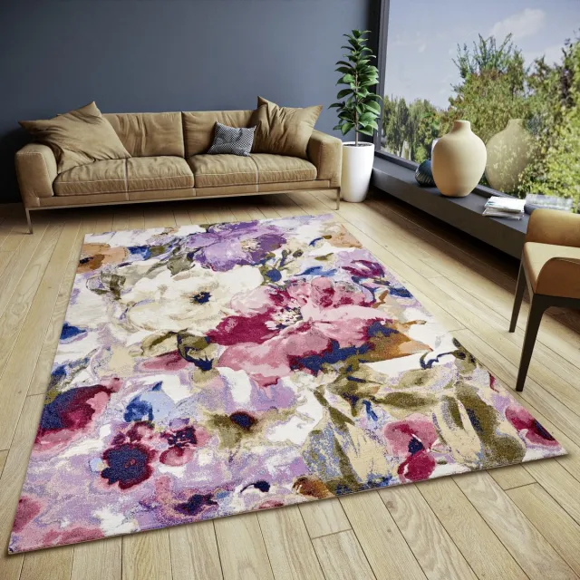 flycarpets Gebloemd vloerkleed Gobelin Design - Atika - Multi