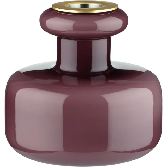 Marimekko Puteli - Theelichthouder - Glas - Wijnrood