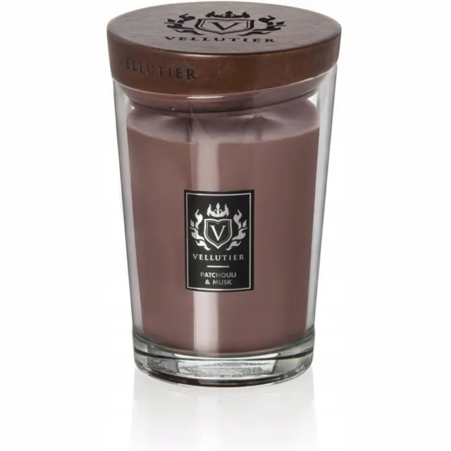 Vellutier Grote Geurkaars Patchouli & Musk 515g - Luxe Cadeau