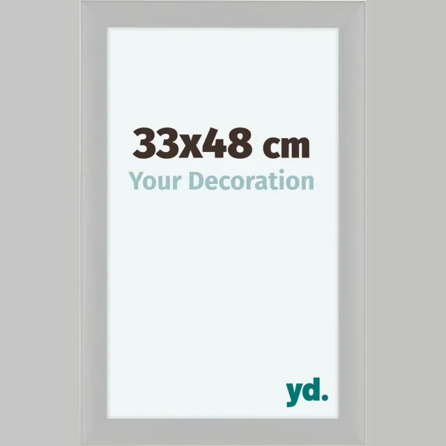 yd. Your Decoration - Fotolijst 33x48 cm - MDF - Wit Houtnerf - Como