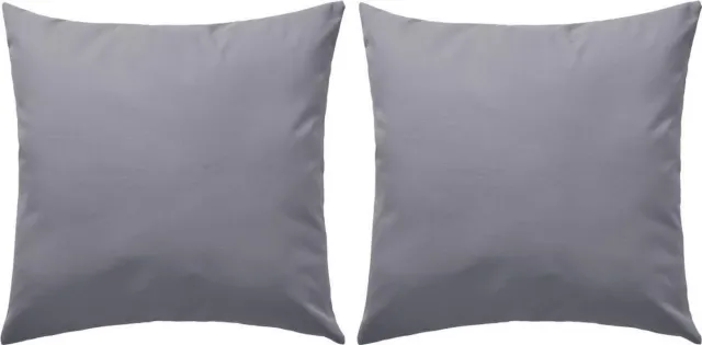 vidaXL Buitenkussens - 45x45 - cm - grijs - 2 - st