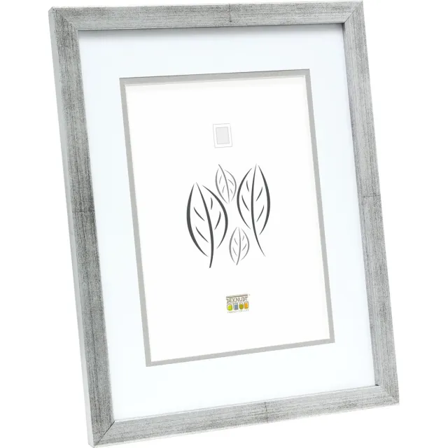 Deknudt Frames fotolijst S43AD1 P1 - zilver - passe-partout - 18x24 cm