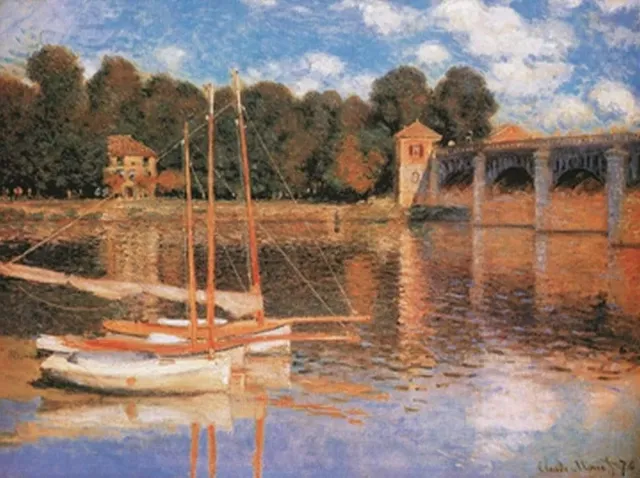 PGM Kunstdruk Claude Monet - Il ponte di Argenteuil 80x60cm Divers