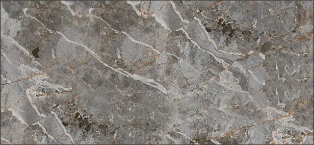 MD-Entree MD Entree - Design mat - Universal - Marble Grey - Vloerkleed - Antislip - Machine wasbaar - 67 x 150 cm Grijs