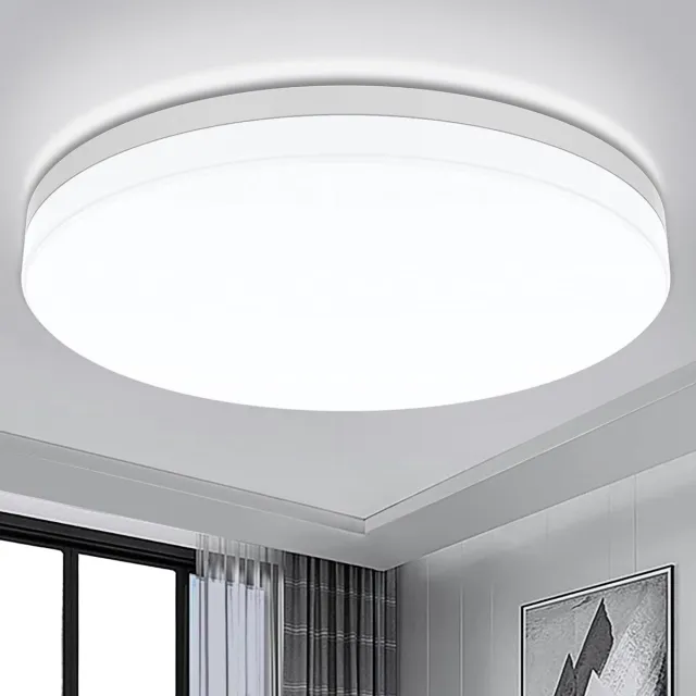 Lichtendirect Plafondlamp -Plafonniere- 30cm - Binnenverlichting-Woonkamer lamp - IP-44 Wit