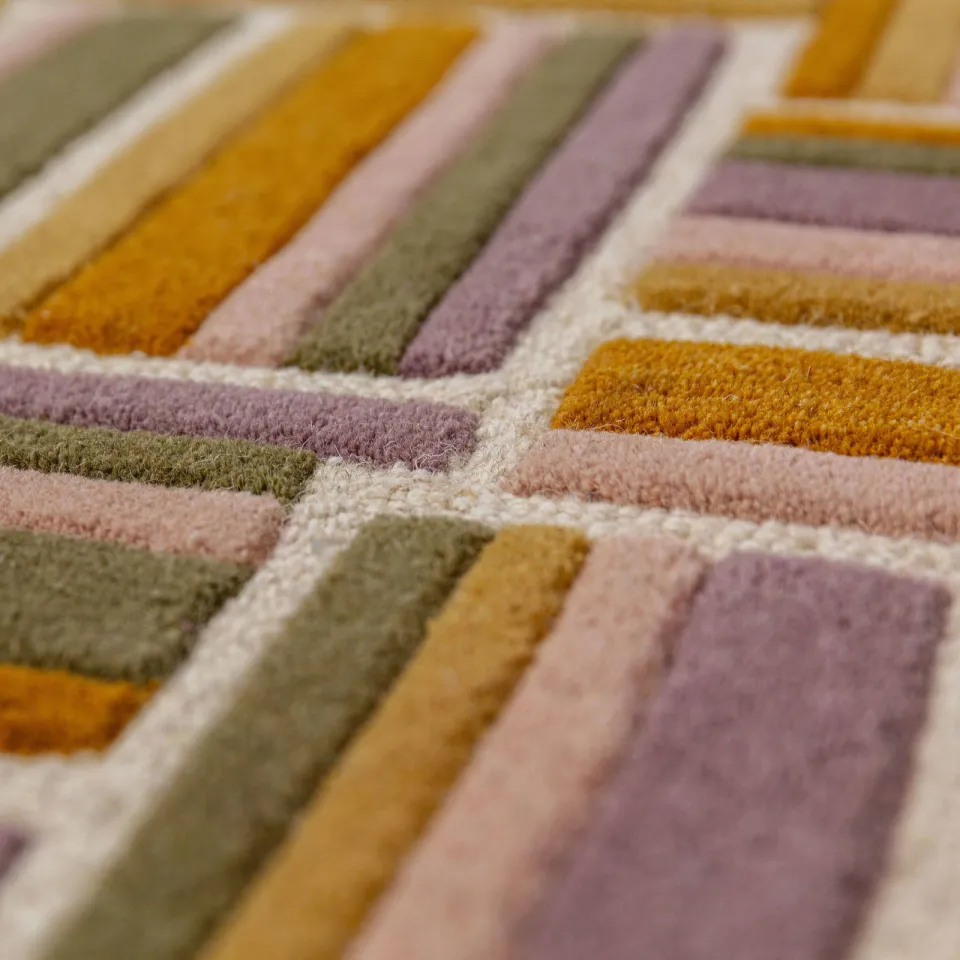 Flair Rugs Lattice Shaped wol vloerkleed lila, foto 3