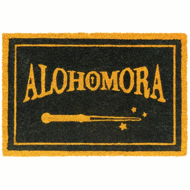Grupo Erik Merkloze Kokosvezel 'Alohomora' poetsdoek - 60x40 cm Zwart / Geel