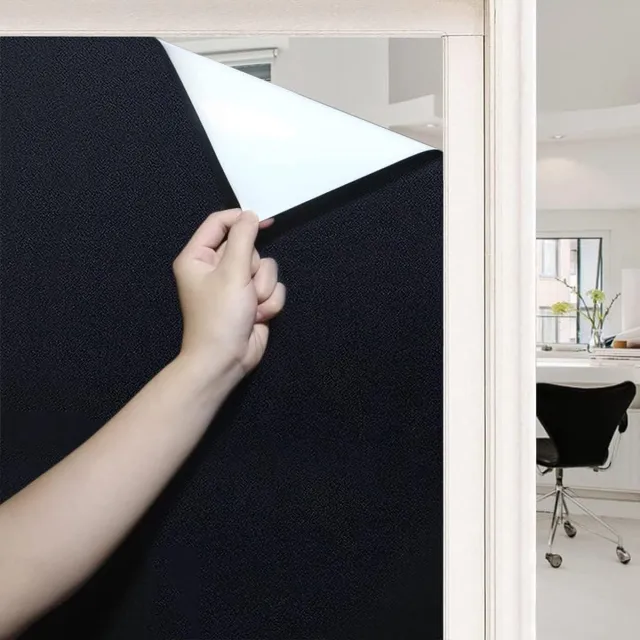 Solacis Privacy Folie Raam - Raamfolie - Folie Raam - Zichtwerend - Anti Inkijk Raamfolie - Must have voor uw privacy! Zwart