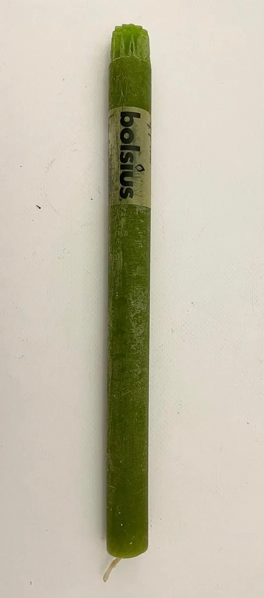 Bolsius tafelkaars 270/23 rustiek olijfgroen olijfgroen/mosgroen