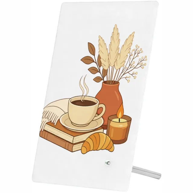 Mr Cadeautjes Glasframe 11 x 16 - design Een minimalistische woontekstprint met een zachte, bemoedige | cadeau Wit