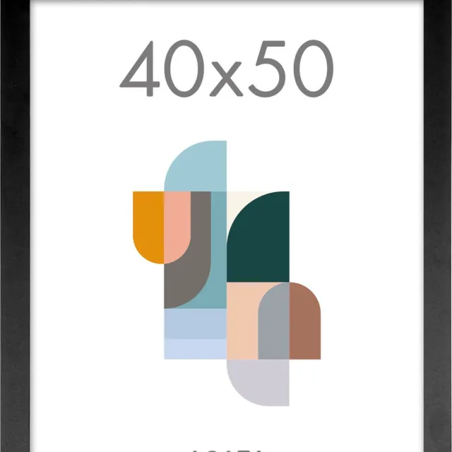 Acaza Fotolijst - Fotokader - Fotolijst 40x50 cm - Fotokader 40x50 cm - MDF Hout - Zwart