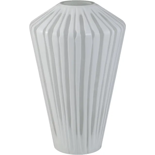 PTMD Ireka White Handcut Solid Glass Angular Round Wit