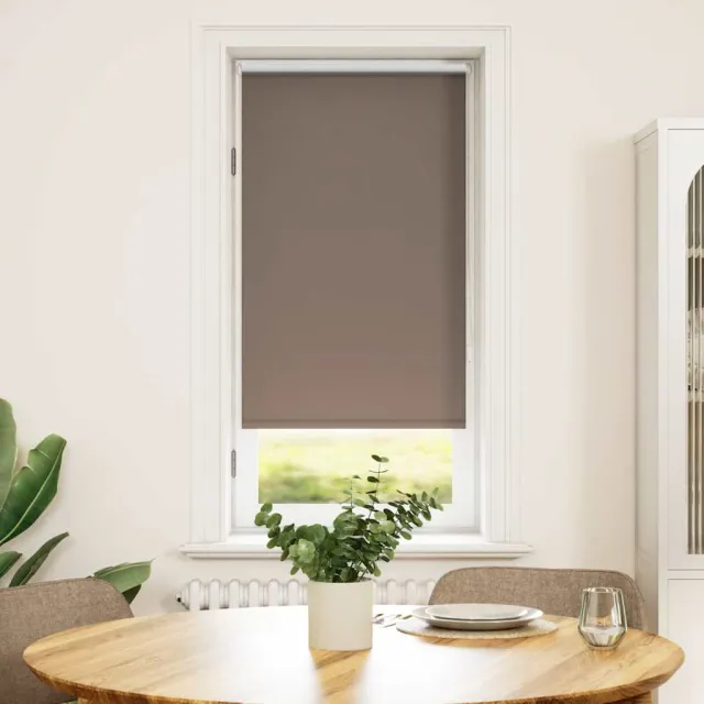 vidaXL Rolgordijn verduisterend 44,4 x 100 cm stofbreedte 40 cm koffiebruin bruin