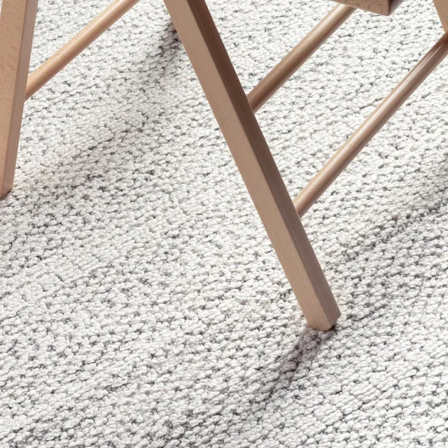 TESSO LIVING Premium Natural Look Vloerkleed - Geknoopt Licht Grijs - 80 x 150 cm