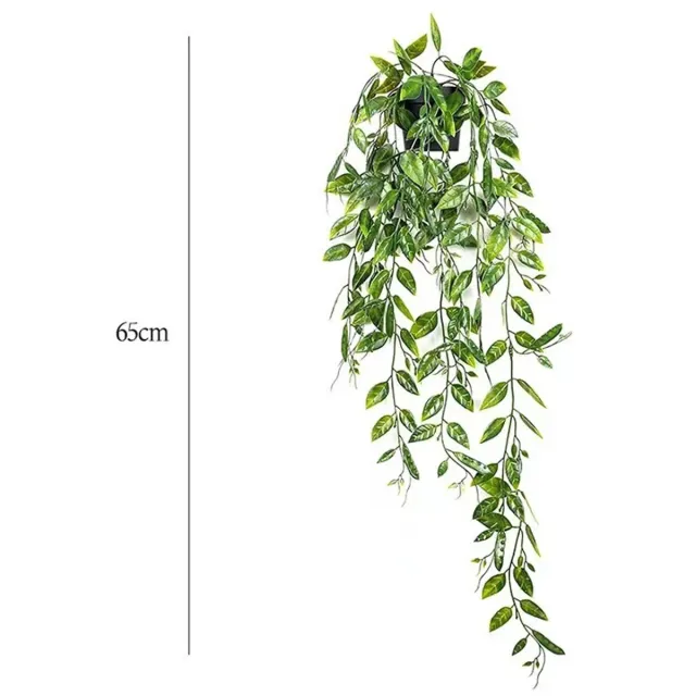 Me me me 1 stuk kunstmatige hangplant, nep-eucalyptusplant in pot, voor binnen, slaapkamer, boho badkamer, huis, wandplankdecoratie,Stijl 5