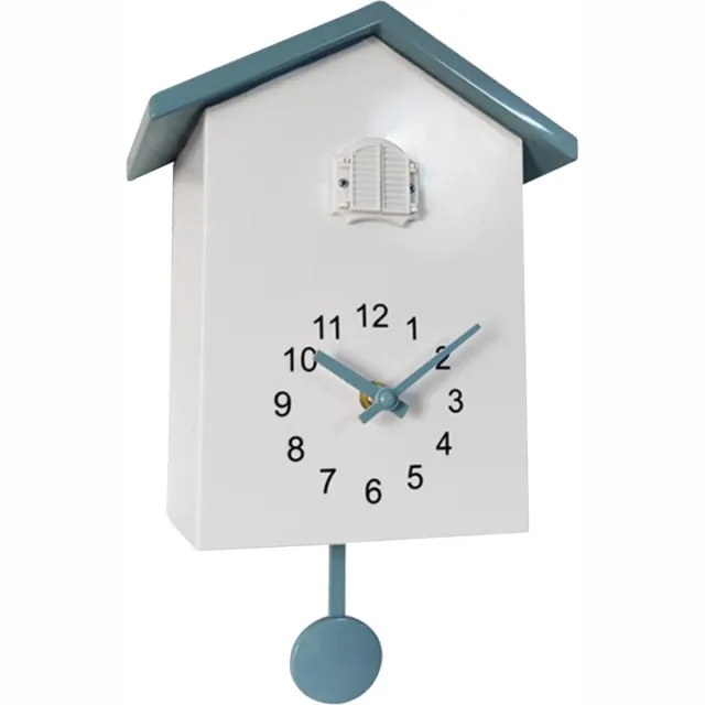 Lexium Store Lexium Koekoeksklok Modern - Minimalistische Koekoeksklok - Koekoek - Cuckoo Clock - Wandklok Wit