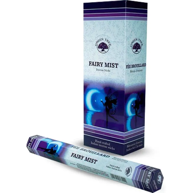 Green Tree Candle Wierook Fairy Mist 120st Multicolor