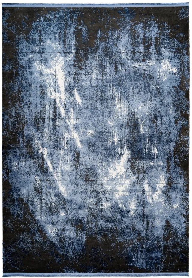 Dutch XXL Laagpolig Vloerkleed | Tapijt | Elysee | Verweerd | Blauw | 200x290 cm
