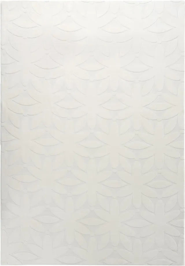Beliani HOOD - Vloerkleed - Gebroken wit - 160 x 230 cm - Polyester