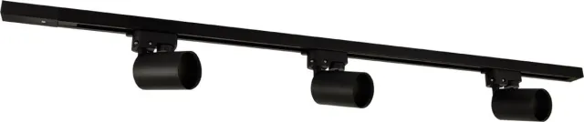 STRÜHM Sofia 1-Fase Railverlichting - GU10 – 100cm – I-vorm - 3 spots - Railsysteem - Zwart