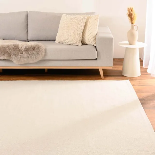 Nordic Weavers Svelvik vloerkleed katoen, wit, 240x340 cm