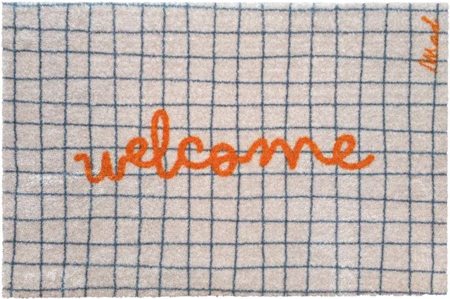 Mad About Mats Magnus - deurmat/badmat - welcome - droogloop/touch - wasbaar - 50x75cm multi