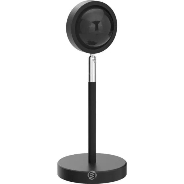 Equivera Sunset Lamp - Sunsetlamp - Sfeerverlichting Binnen - Zonsondergang Lamp - Zon Lamp - Tiktok Lamp Black